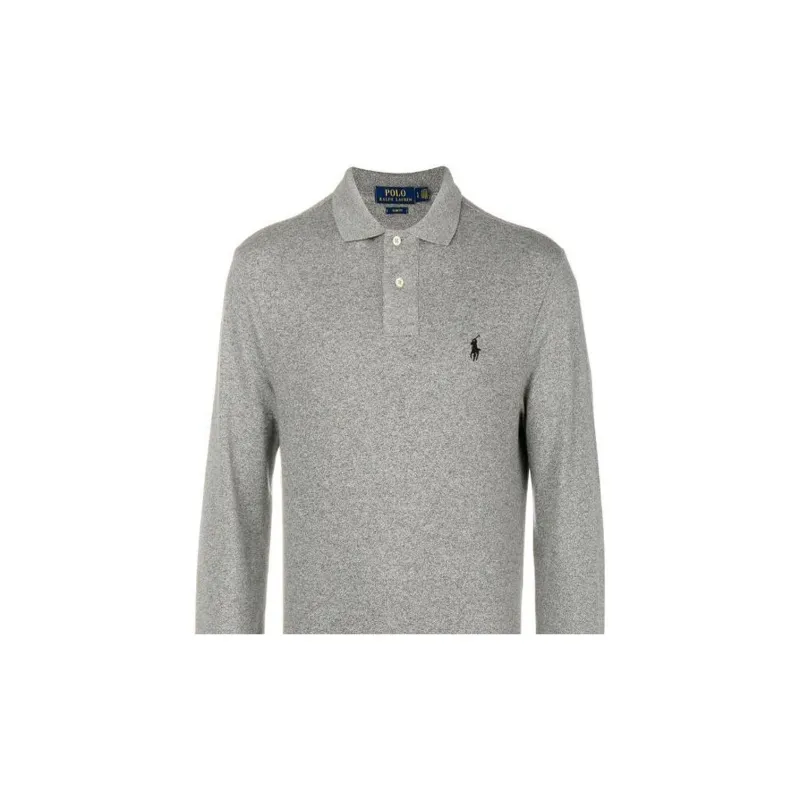 Polo Ralph Lauren Logo Embroidered Long Sleeved Polo Shirt-4