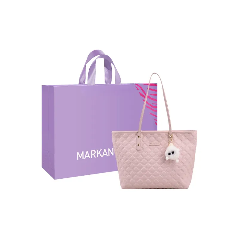 MARKANGARO PU Tote Women's Black White Pink-13