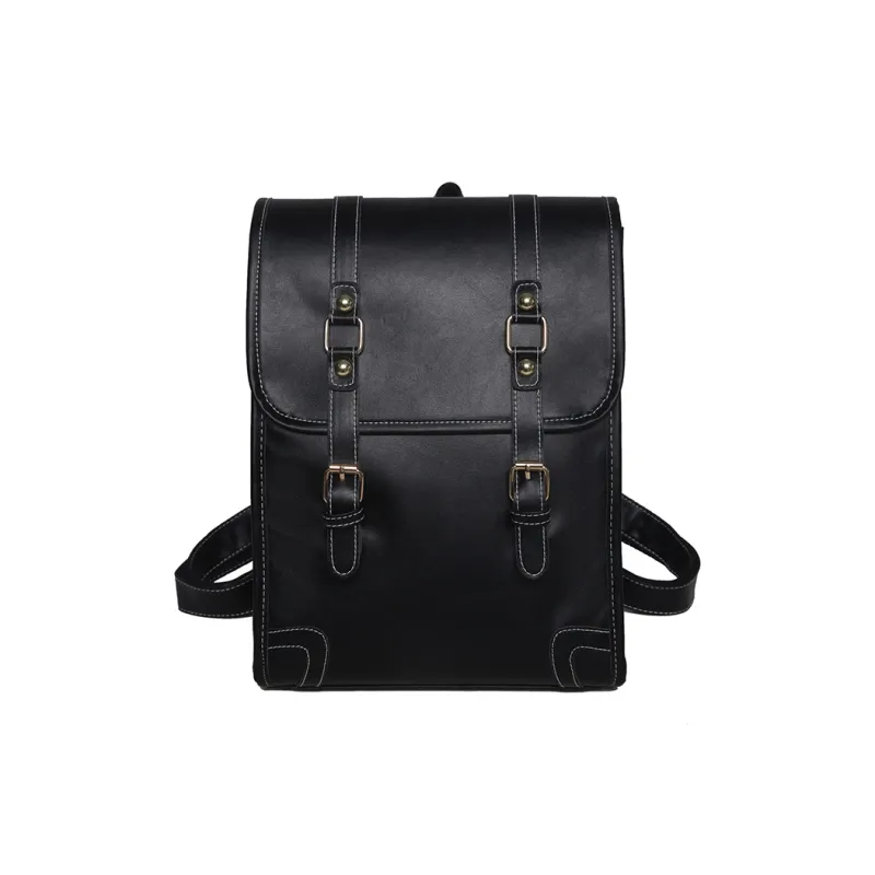 JIANMU PU Backpack Regular Women's Brown/Black/Blue/Ecru-1
