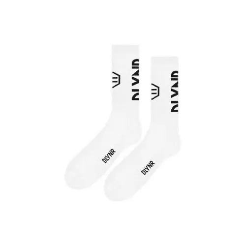 Dolly Noire 1팩 화이트 남성 크루 삭스