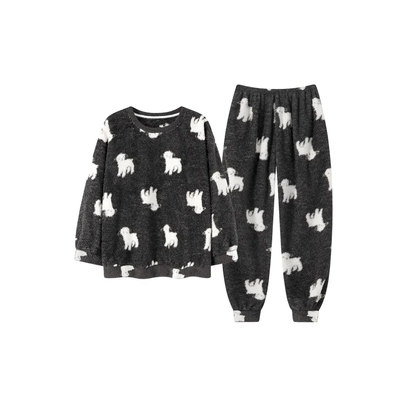 MADALLO Pajama Set Unisex Black-1