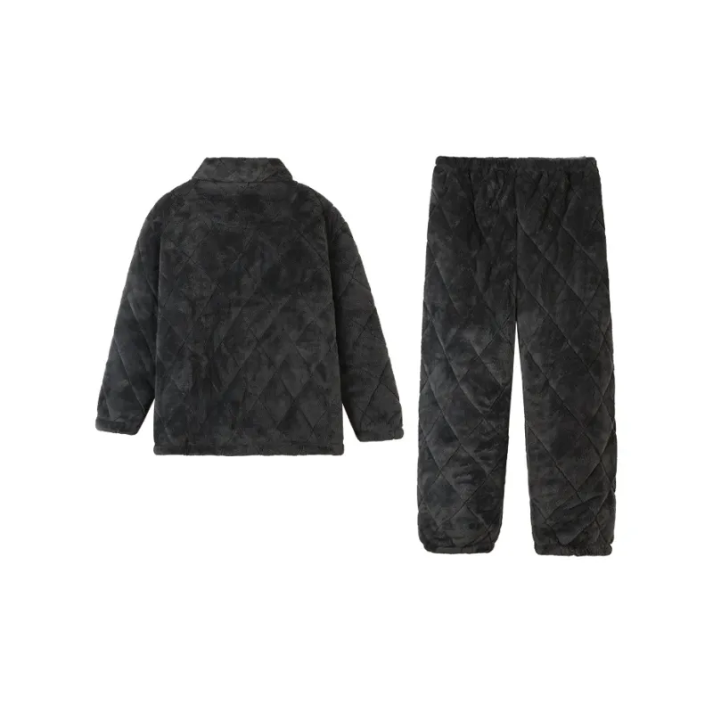 Kerener Pajama Set Men's Charcoal Gray-1