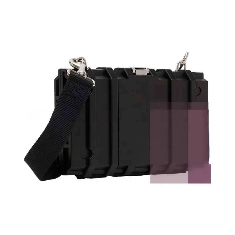 Balenciaga Recycled Material Crossbody Bags Shoulder Bags Men's Black-2