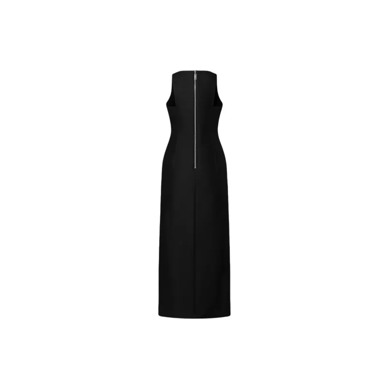LOUIS VUITTON Jewel Button Mikado Fitted Dress-1