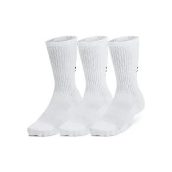 Under Armour Mid Calf Socks Unisex 3 Pack White
