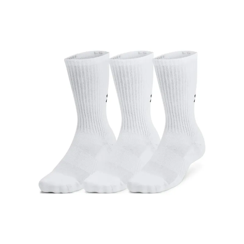 Under Armour Mid Calf Socks Unisex 3 Pack White-0