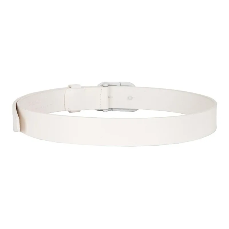 Balenciaga Genuine Leather Leather Belts Women's White Width: 3CM-2