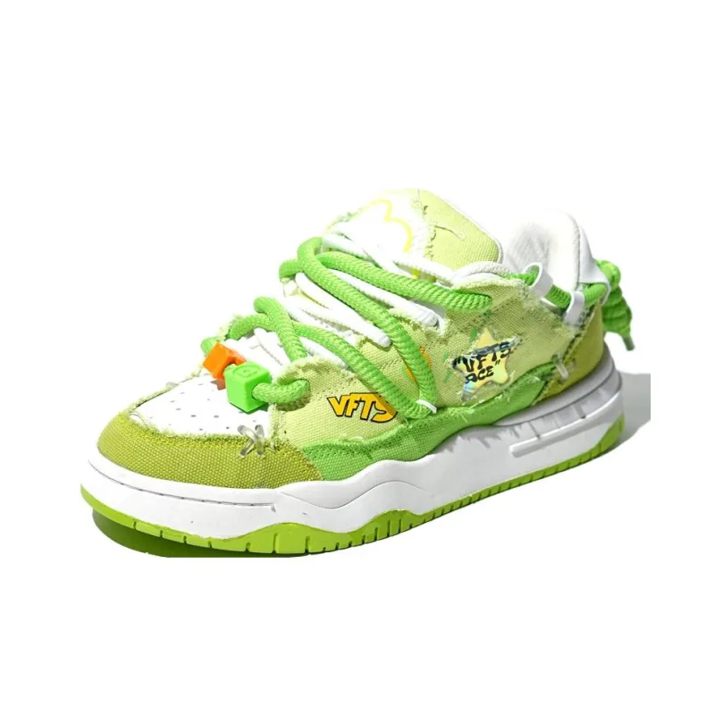 VFTS Slip Resistant Cushioning Abrasion Resistant Low Top Skateboard Shoes Unisex-10