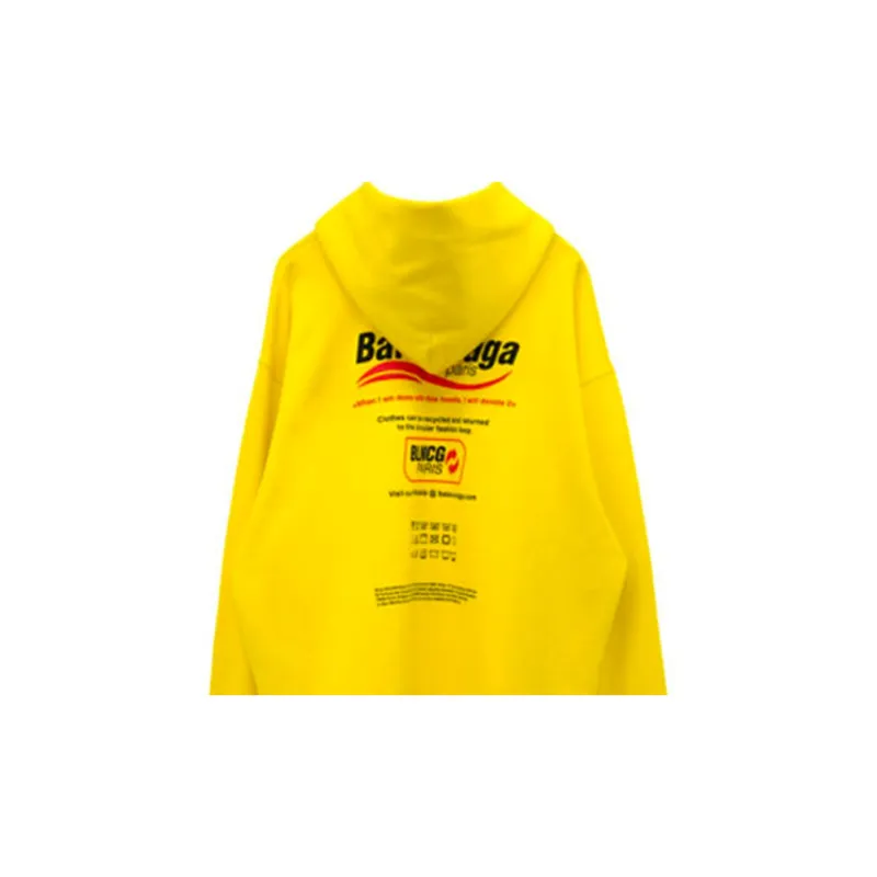 Balenciaga Sweatshirt Loose Fit Style Women's Yellow-6
