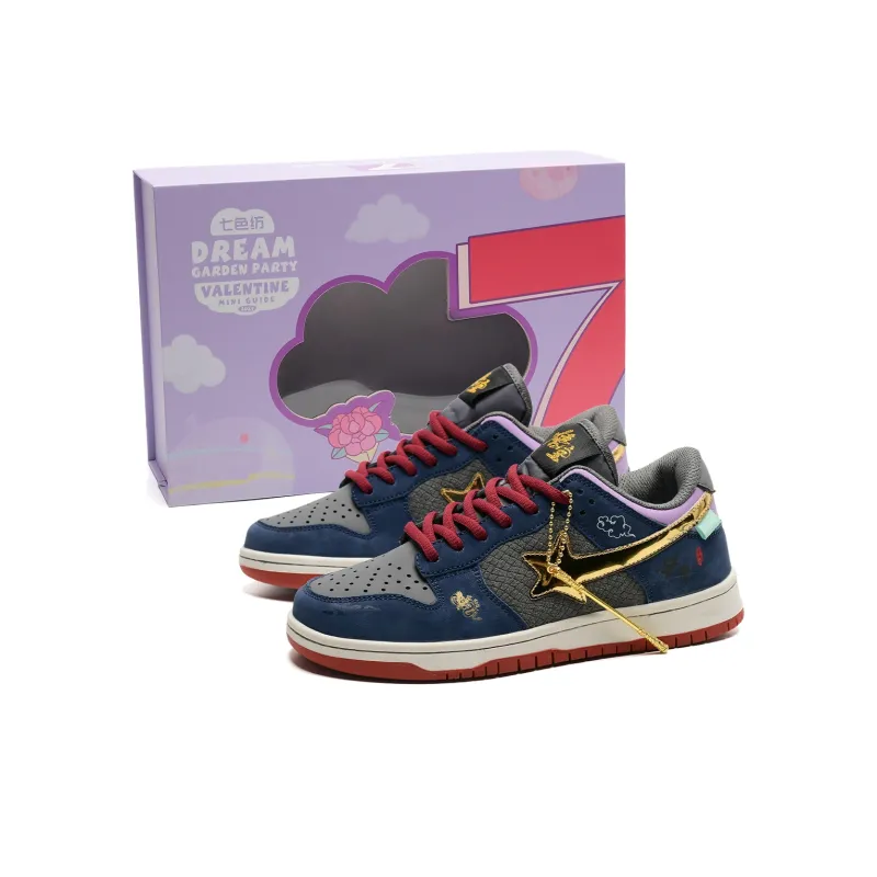 7 SEVFUN Slip Resistant Low Top Skateboard Shoes Unisex Wukong Blue-50