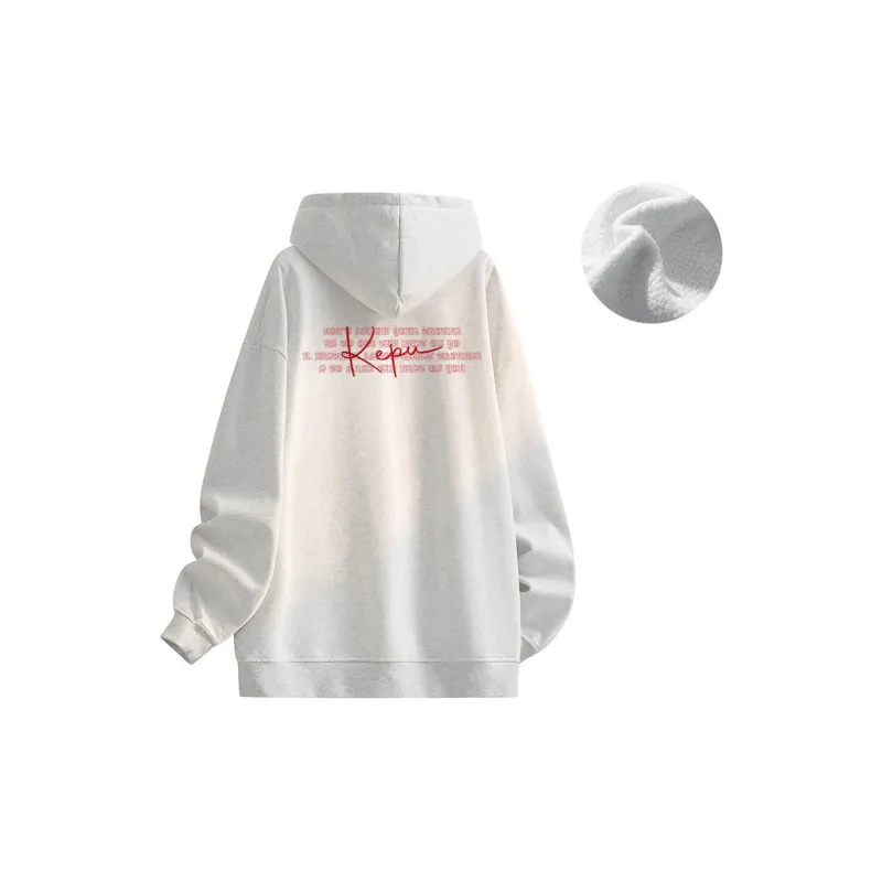 Kepu Fleece Lined Hoodies & Sweatshirts Unisex-32