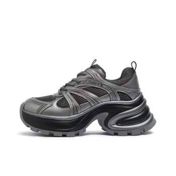 CAMEL Shock Absorbers With Slip Resistant Features Low Top Chunky Sneakers Women's