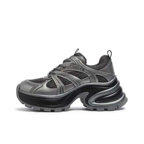 CAMEL Cushioned Slip-Resistant Low-Top Chunky Sneakers Women's