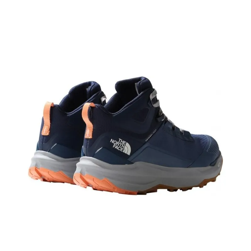 THE NORTH FACE Vectiv Exploris 2 Anti Slip Wear Resistant Mid Top Hiking Shoes Women's Blue-4