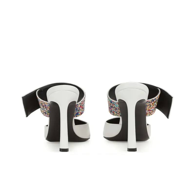 SERGIO ROSSI Paris 60mm Leather Mules-3
