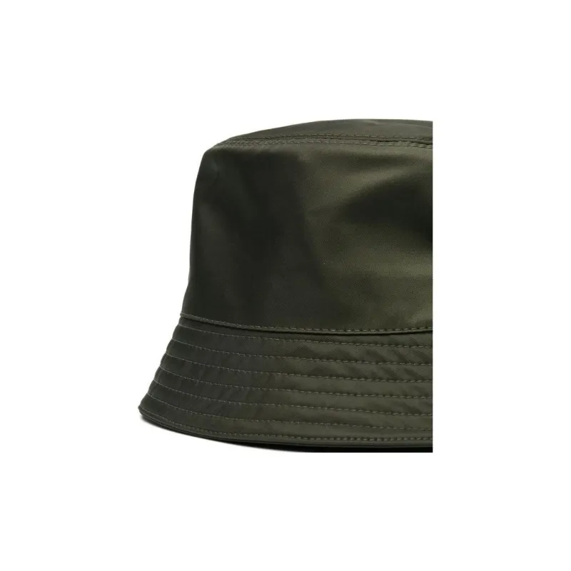 PRADA Logo Plaque Bucket Hat-4