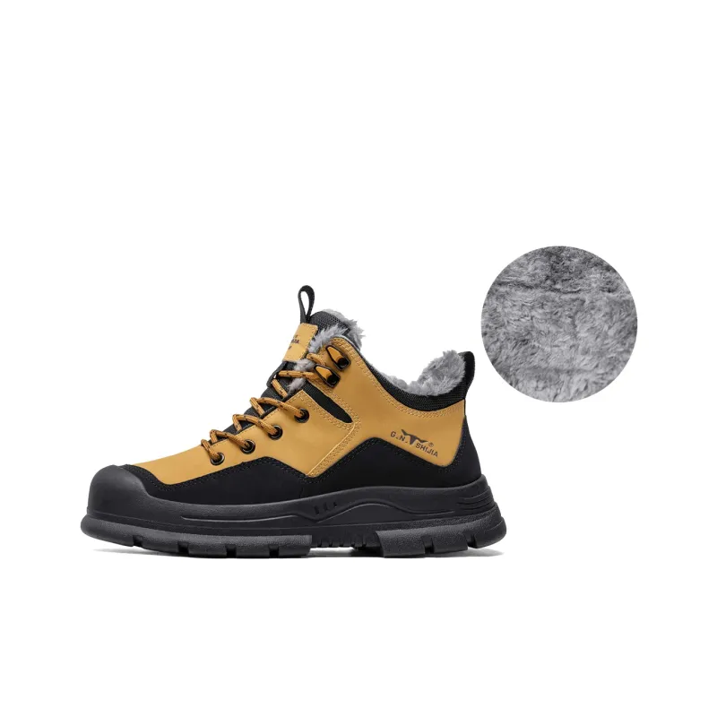 G.N.SHIJIA Wear Resistant Lightweight Height Increasing Coverage Low Top Casual Shoes Men's-19