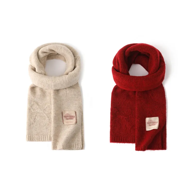 FREE RABBITⅡ Fall And Winter Solid Color Atmosphere Enhancing Warm Versatile Scarf Unisex-12