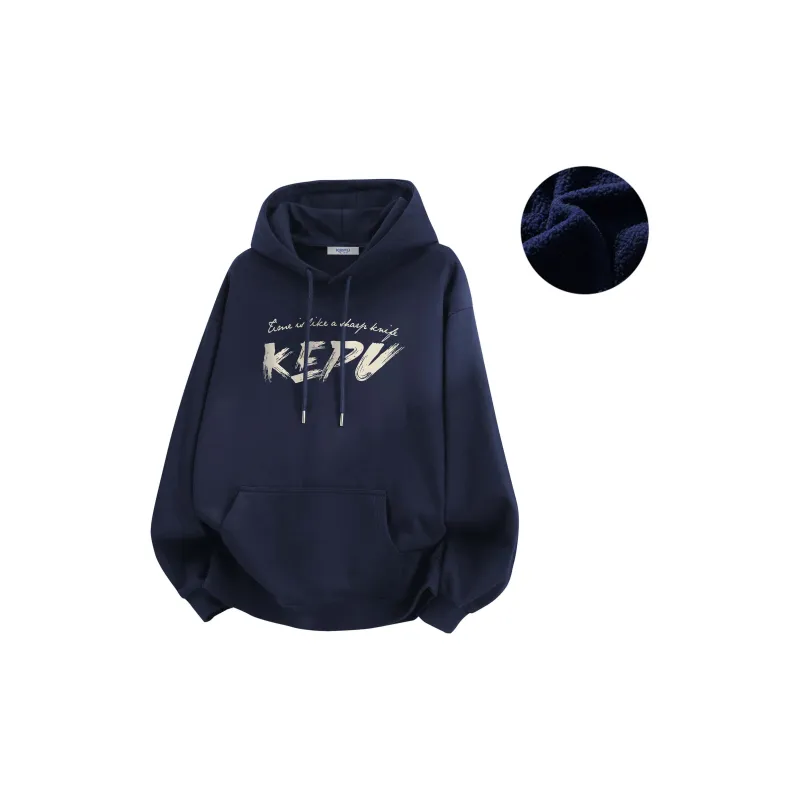 Kepu Fleece Lined Hoodies & Sweatshirts Unisex-33