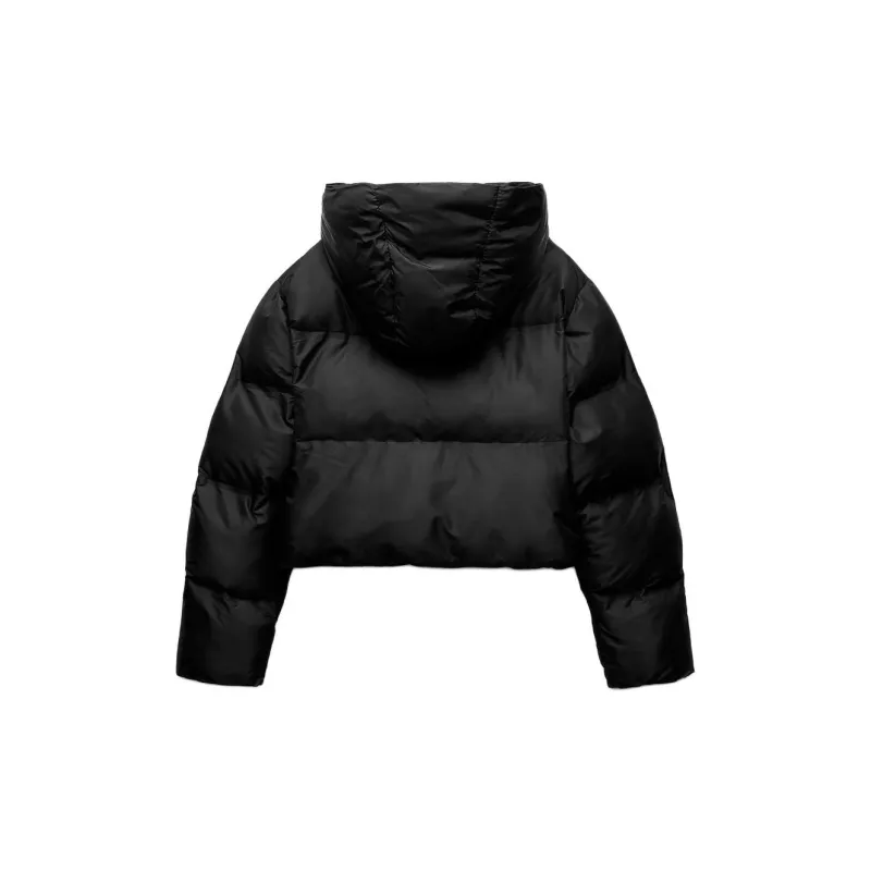 ZARA Trf Puffer Jacket Women's Black-1