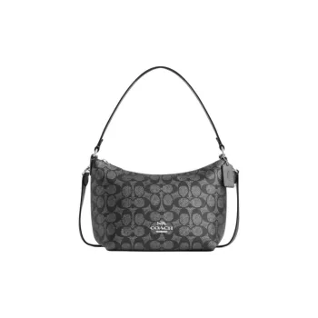 COACH Lewis Artificial Leather Handbag Shoulder Bag Small Size Unisex Gunmetal Multicolor