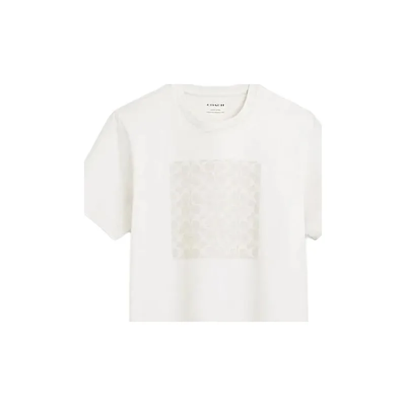 COACH SS24 T Shirt Men's Gray White-4