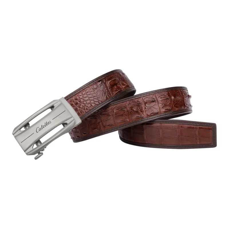 CATELLES Crocodile Leather Leather Belts Men's 3.5cm-9