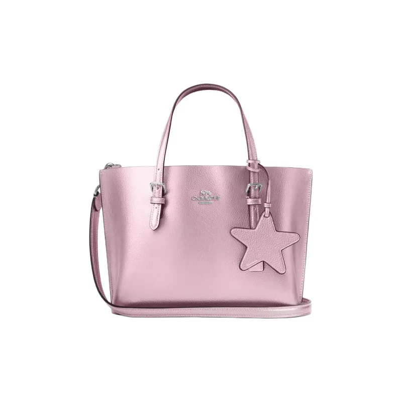 COACH Leather Tote Bag Shopping Bag Shoulder Bag Crossbody Bag Handbag Medium Size Women's Pink-0