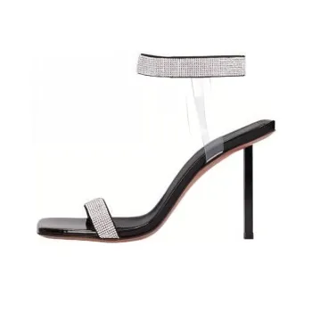 AMINA MUADDI Rih 95mm Crystal-embellished Sandals