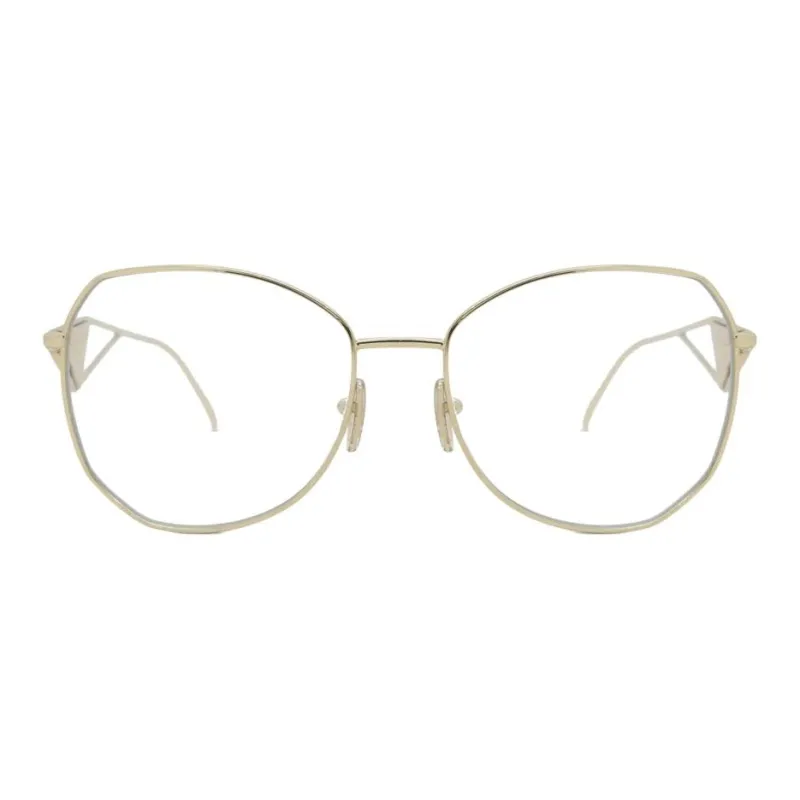 PRADA Eyewear Round Frame Sunglasses Gold-5