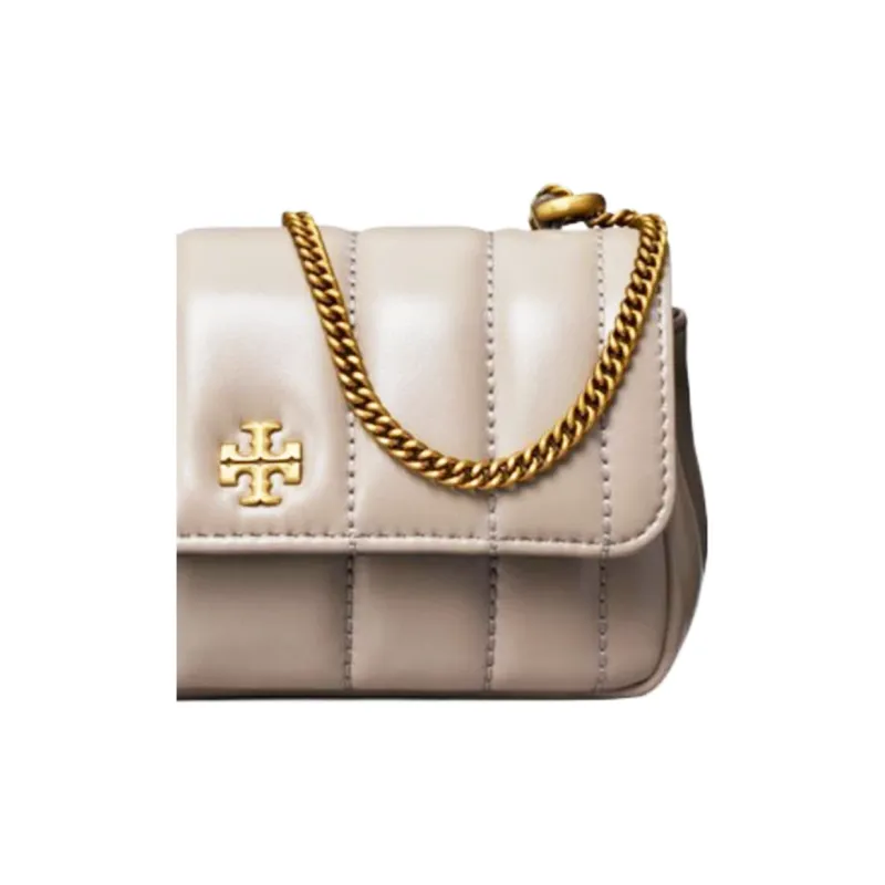 TORY BURCH Kira Sheepskin Handbag Crossbody Bag Shoulder Bag Mini Women's Hawk Gray-4