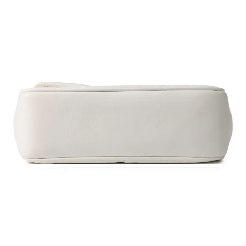 TORY BURCH Kira Nappa Leather Handbag, Shoulder Bag, Crossbody Bag Trumpets Women's White-3