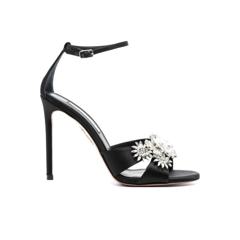 AQUAZZURA Margarita 110mm Crystal-embellished Sandals-1