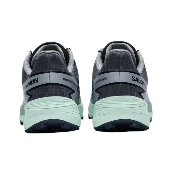 SALOMON Cushioning Breathable Lightweight Low Top Running Shoes Men's Asphalt Gray-3