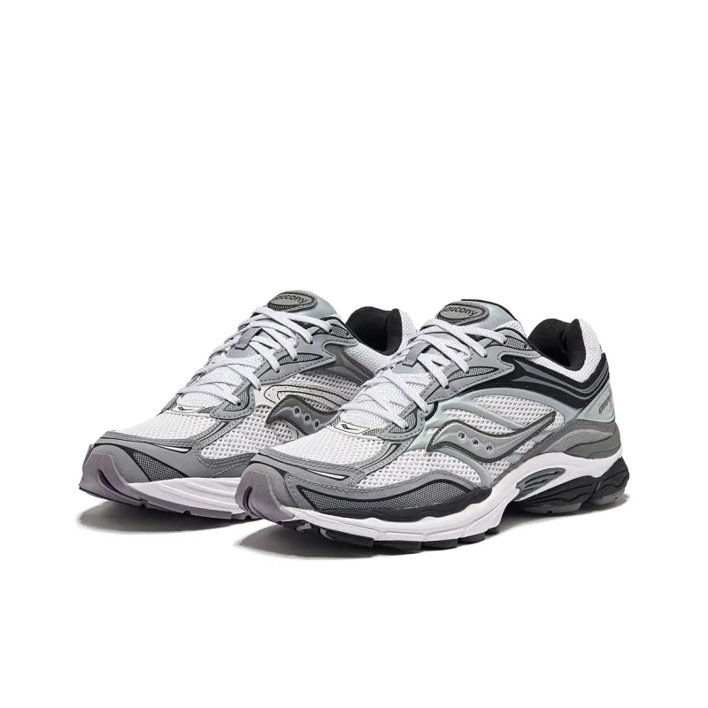 Saucony Low Top Running Shoes Unisex White Gray-3
