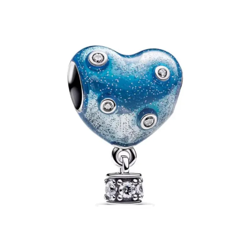 Pandora 925 Sterling Silver Charms / Pendants Women's Blue-0