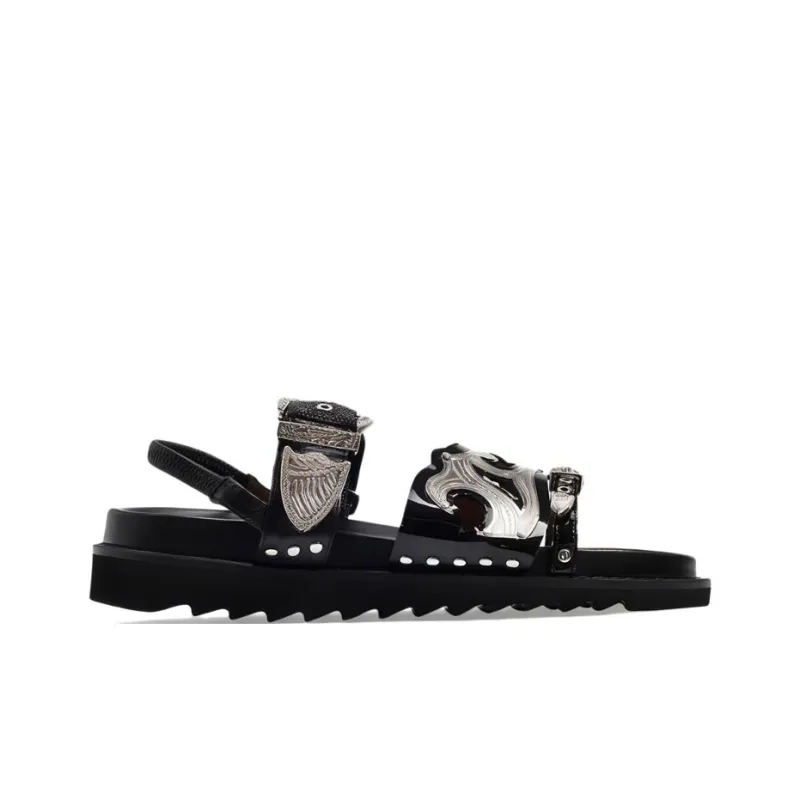 Toga Pulla One Strap Sandals Women's Black-1
