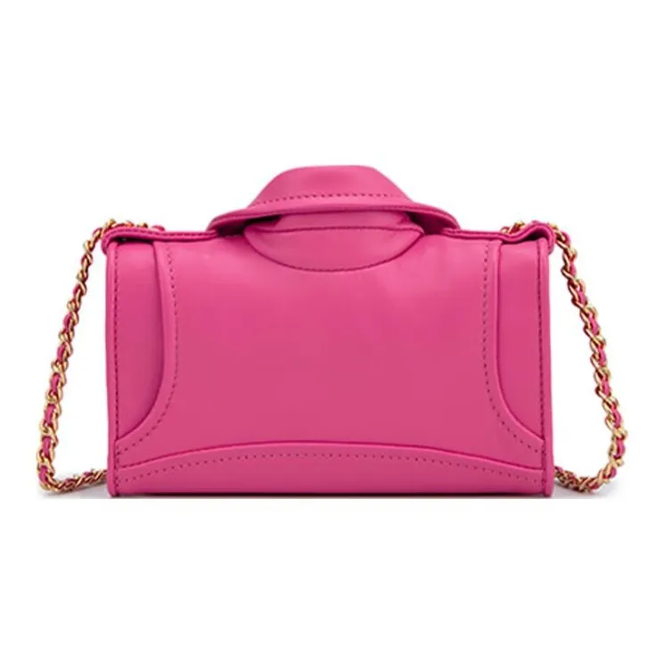 MOSCHINO Sheepskin Biker Bag Crossbody Shoulder Bag Women's Light Purple-2