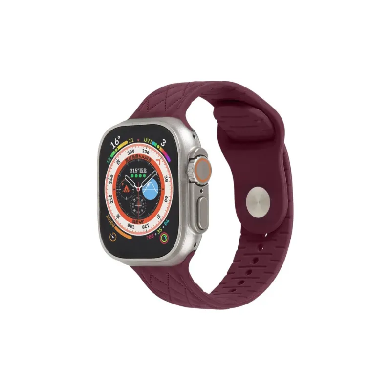 Cuttlefish Grid Watch Band Apple Compatibility Silicone Material-2