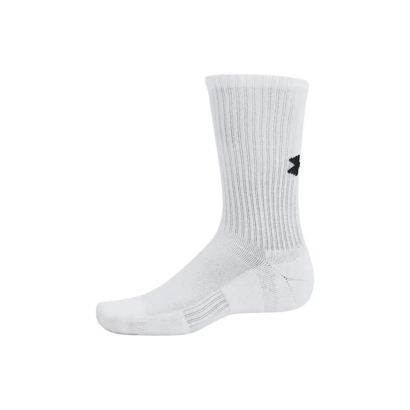 Under Armour Mid Calf Socks Unisex 3 Pack White-1