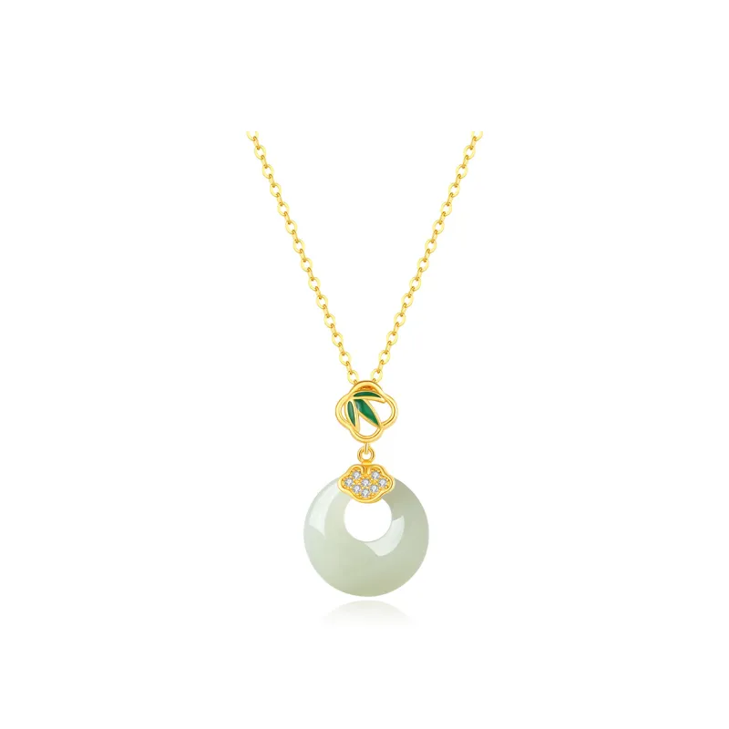 7℃ Hetian Jade Necklaces Pale Greenish White Jade Unisex-0