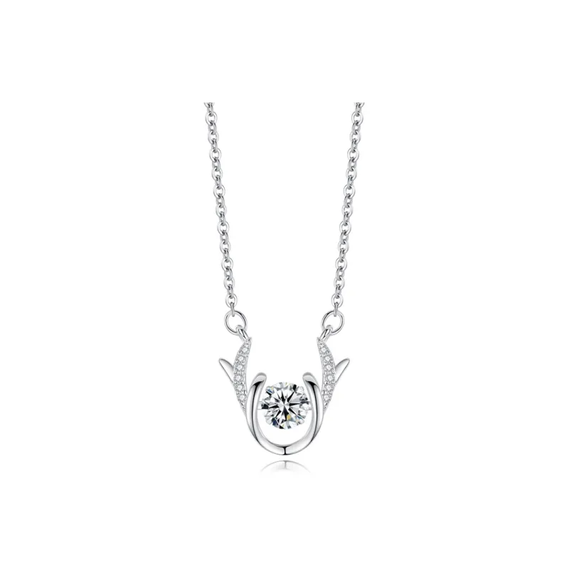 PRP S925 Silver Necklaces Women's White/Silver Blue-5