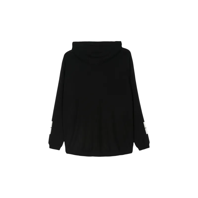Elisabetta Franchi Logo Banded Hooded Sweatshirt-1
