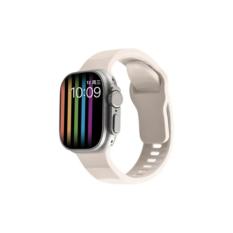 Cuttlefish Grid Watch Band Apple Compatibility Silicone Material-8