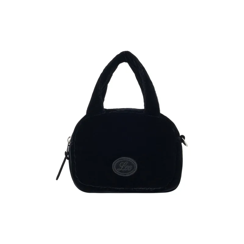 Lee Polyester Bowling Bag, Handbag Mini Women's Black-0