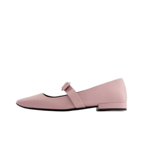 VERSACE Gianni Ribbon Casual Single Shoes Women's Pink