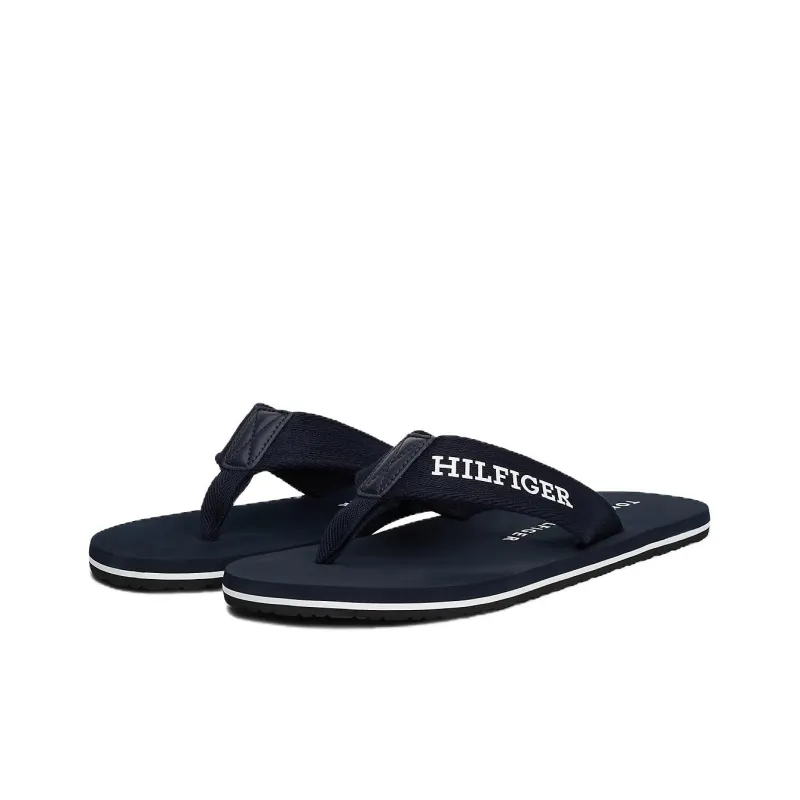Tommy Hilfiger Slip Resistant Flip Flops Men's Dark Blue-2