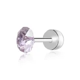 Hua Zi Stud Earrings 4mm-Violet