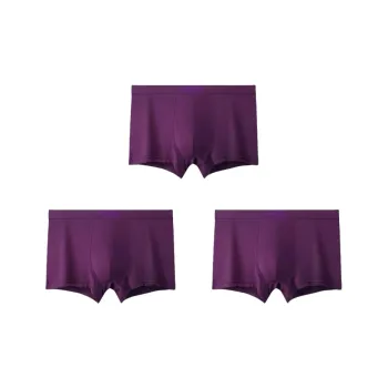 Lan Miao Underpants Men's 3 Pack Purple