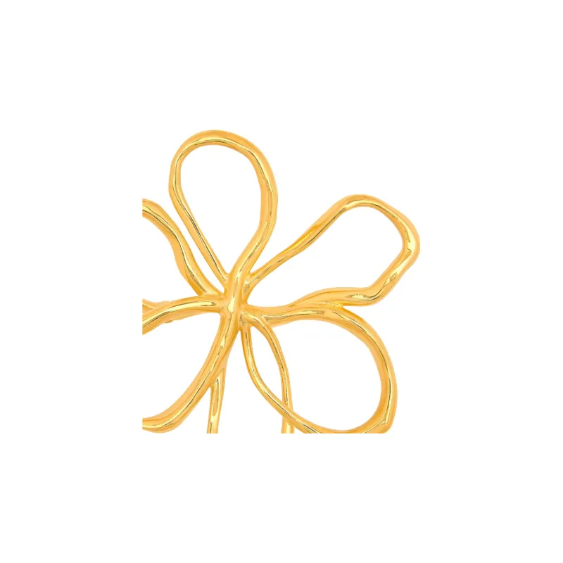 Oscar De La Renta Threaded Flower Brooch-1
